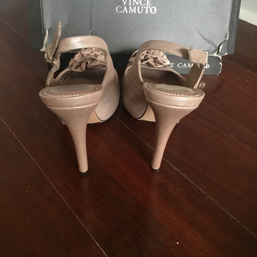 Platform sling back shoe